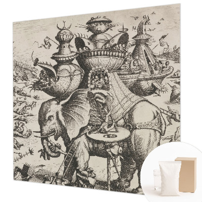 Poszter tapéta Egy groteszk csata