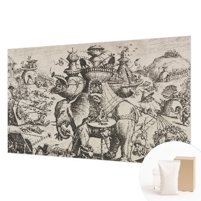 Poszter tapéta Egy groteszk csata