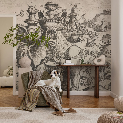 Poszter tapéta Egy groteszk csata