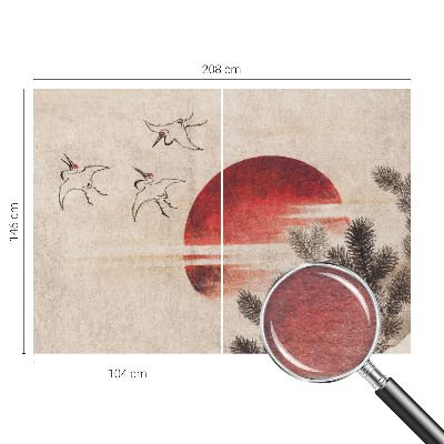 Dekoratív fotótapéta nappaliba Kelet-erdő