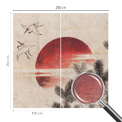 Dekoratív fotótapéta nappaliba Kelet-erdő