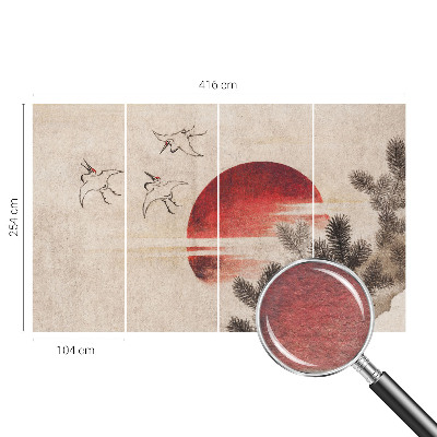 Dekoratív fotótapéta nappaliba Kelet-erdő