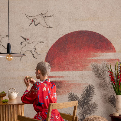 Dekoratív fotótapéta nappaliba Kelet-erdő