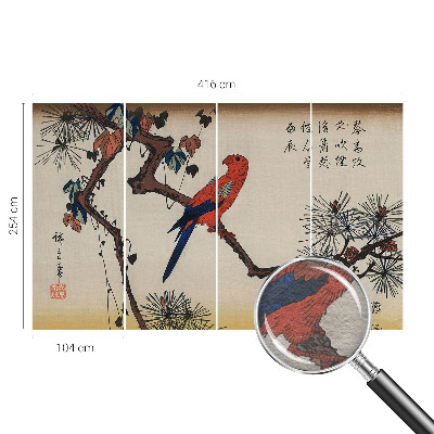 Fotótapéta Egy madár egy ágon