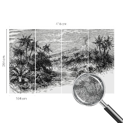 Poszter tapéta Egzotikus panoráma