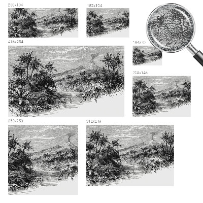 Poszter tapéta Egzotikus panoráma