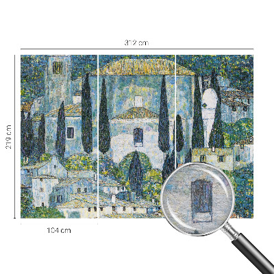 Fotótapéta nappaliba Ciprusházak