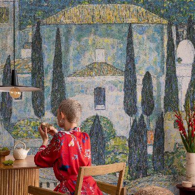 Fotótapéta nappaliba Ciprusházak