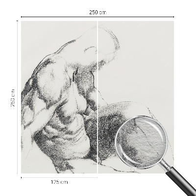 Óriás fotótapéta Férfi vázlat