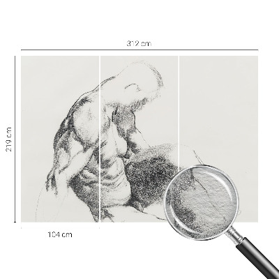 Óriás fotótapéta Férfi vázlat