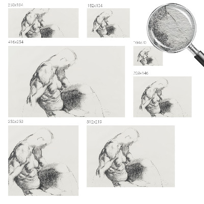 Óriás fotótapéta Férfi vázlat