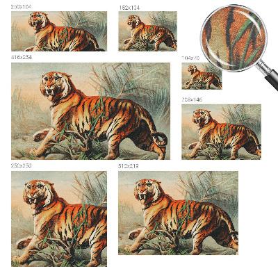 Vlies fotótapéta nappaliba Tigris természet