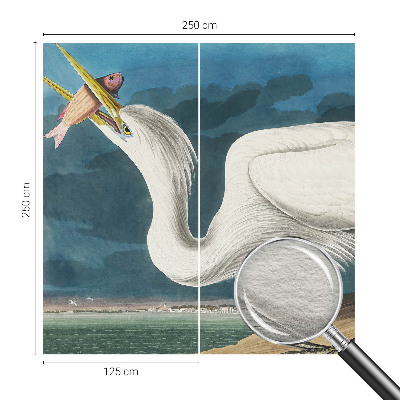 Poszter tapéta falra Madár hallal