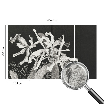Óriás fotótapéta Orchidea illusztráció