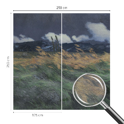 Fotótapéta Fújt fű