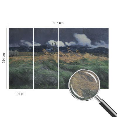 Fotótapéta Fújt fű