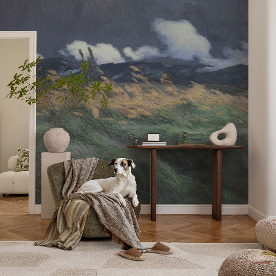 Fotótapéta Fújt fű