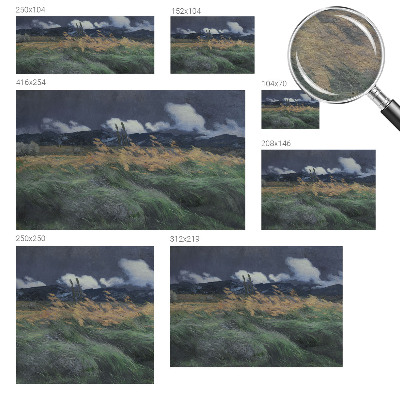 Fotótapéta Fújt fű