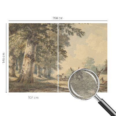 Fotótapéta méretre hálószobába Erdő békéje