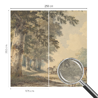 Fotótapéta méretre hálószobába Erdő békéje