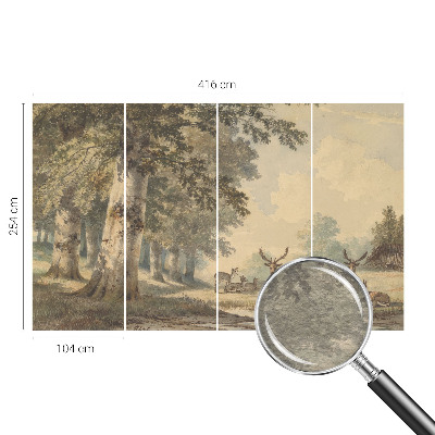 Fotótapéta méretre hálószobába Erdő békéje