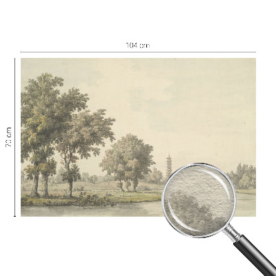 Fotótapéta méretre nappaliba Egy csendes park