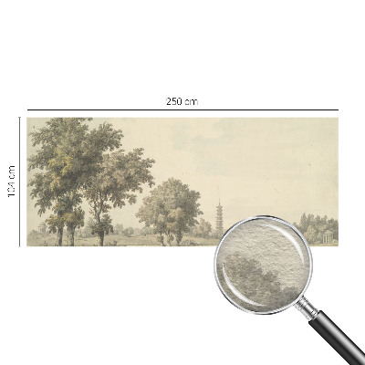 Fotótapéta méretre nappaliba Egy csendes park