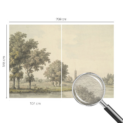 Fotótapéta méretre nappaliba Egy csendes park