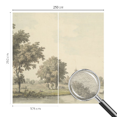 Fotótapéta méretre nappaliba Egy csendes park