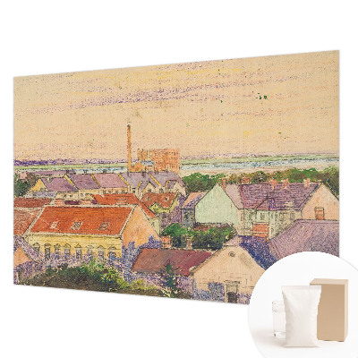 Dekoratív fotótapéta nappaliba Városi tetők