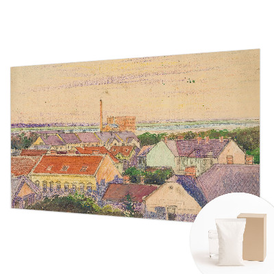 Dekoratív fotótapéta nappaliba Városi tetők