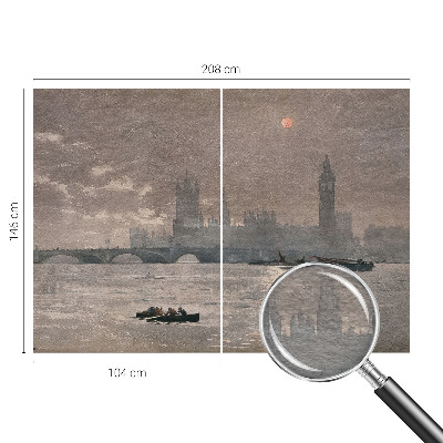 Vlies fotótapéta nappaliba Éjszakai panoráma