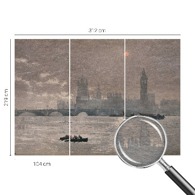 Vlies fotótapéta nappaliba Éjszakai panoráma