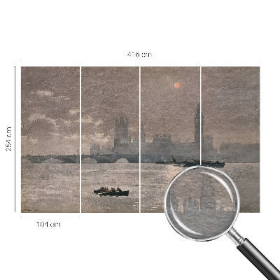 Vlies fotótapéta nappaliba Éjszakai panoráma