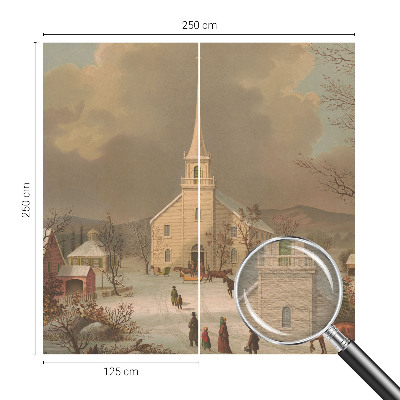 Vlies fotótapéta hálószobába Téli táj