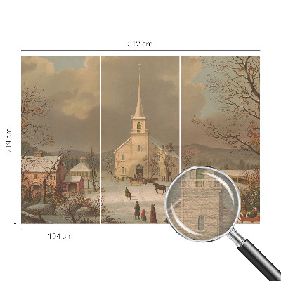 Vlies fotótapéta hálószobába Téli táj