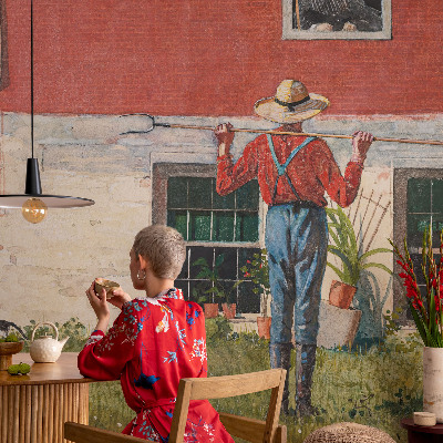 Dekor fotótapéta Falusi jelenet