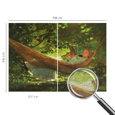 Dekoratív fotótapéta nappaliba Pihenés egy függőágyban