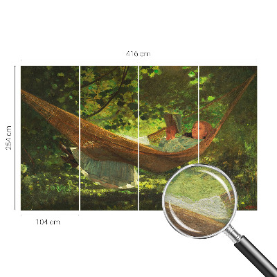 Dekoratív fotótapéta nappaliba Pihenés egy függőágyban