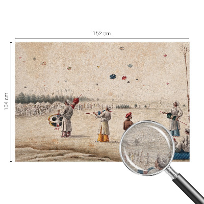 Vlies fotótapéta nappaliba Szárnyaló sárkányok