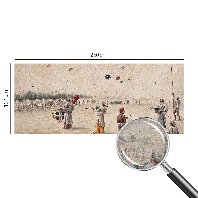 Vlies fotótapéta nappaliba Szárnyaló sárkányok