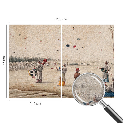 Vlies fotótapéta nappaliba Szárnyaló sárkányok