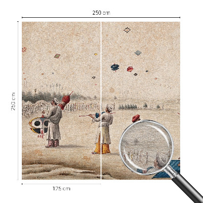 Vlies fotótapéta nappaliba Szárnyaló sárkányok