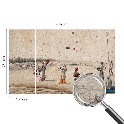 Vlies fotótapéta nappaliba Szárnyaló sárkányok