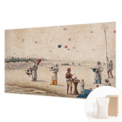 Vlies fotótapéta nappaliba Szárnyaló sárkányok