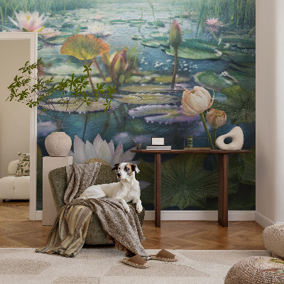 Nyomtatott vlies fotótapéta Tóvirágok