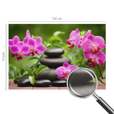 Öntapadó tapéta Orchidea kövek