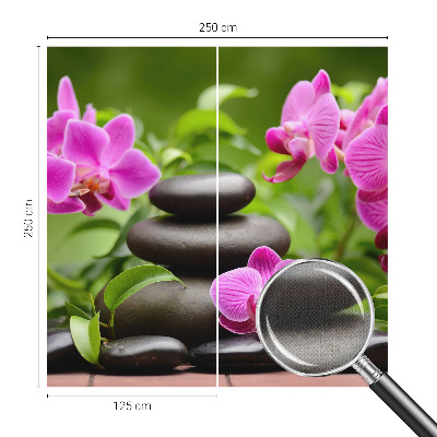 Öntapadó tapéta Orchidea kövek