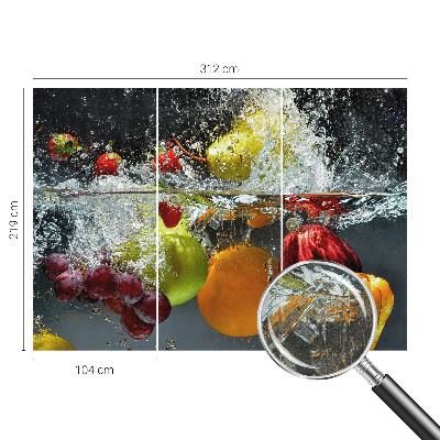 Fotótapéta lányoknak Gyümölcs a vízben