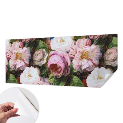 Öntapadós fotótapéta falra Virágos elegancia
